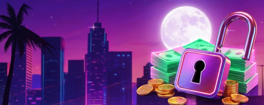LuckyHills Casino log inn banner